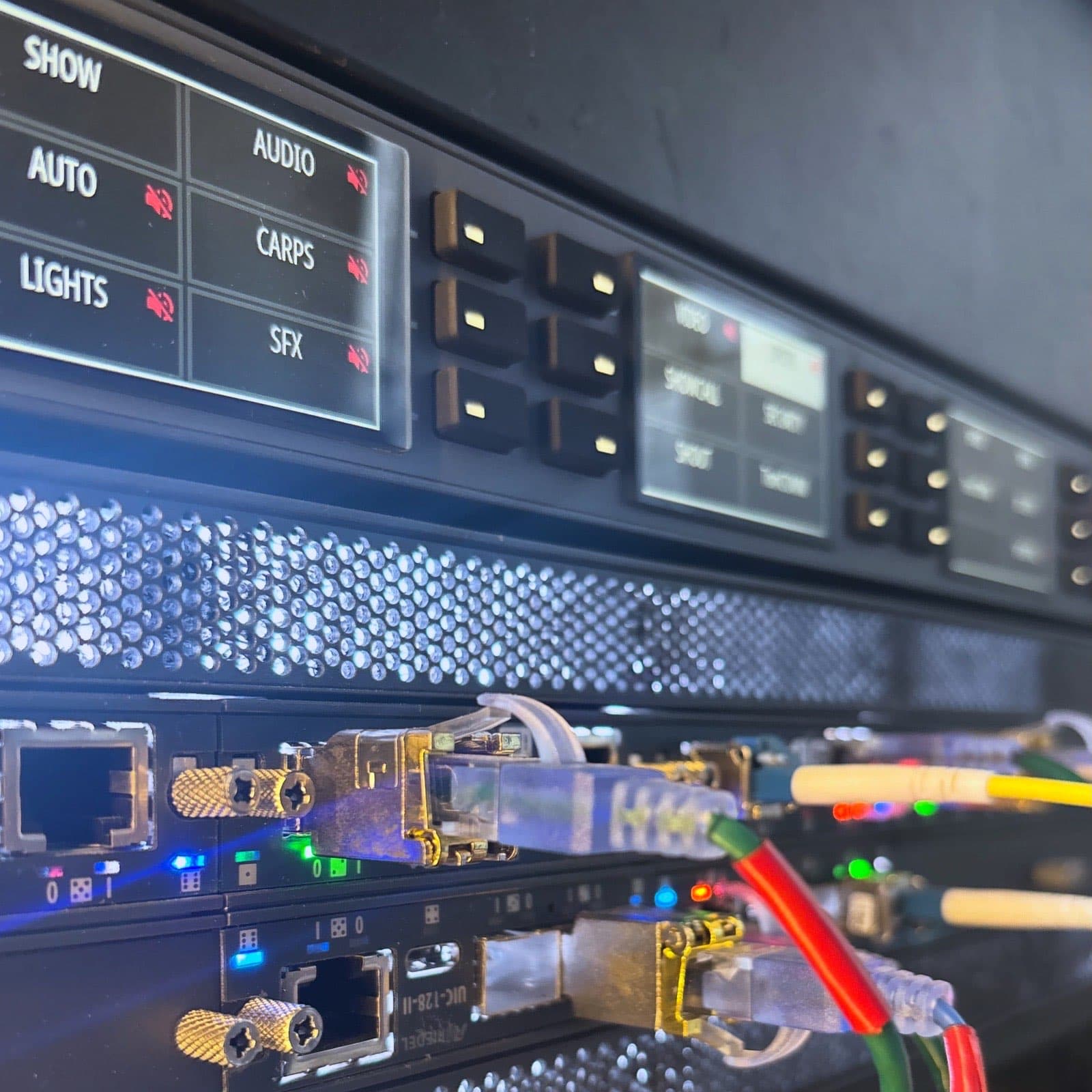 Riedel Artist keypanel and rack